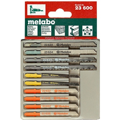 METABO Sada plátků pro přímočaré pily 3, kov, dřevo, plast, 10dílná