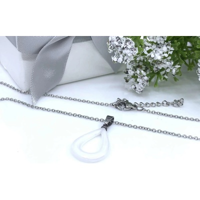 Jan Kos Jewellery Řetízek s přívěskem z oceli 12107280