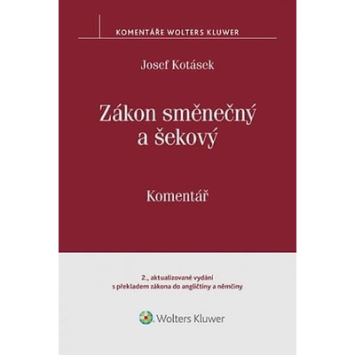 Zákon směnečný a šekový Komentář 5. vydání