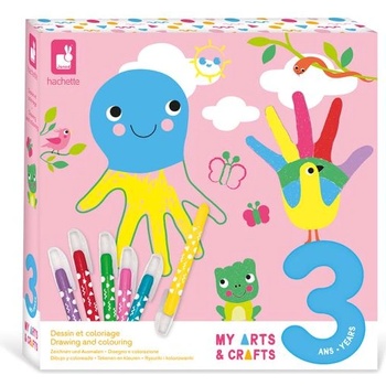 Janod My arts&crafts Креативен комплект Рисуване стъпка по стъпка Животни