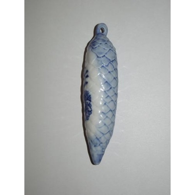 Cibulák vianočná ozdoba šiška 11 cm cibulový porcelán originálny cibulák Dubí 1. akosť