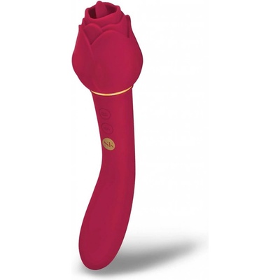 Secret Kisses Rosegasm Twosome Suction Vibe Red