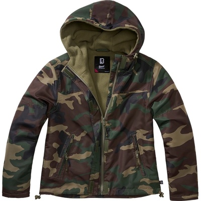 Brandit Ladies Summer Windbreaker frontzip woodland