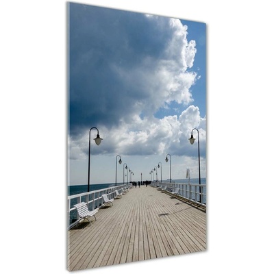 Vertikálny foto obraz fotografie na skle Mólo w Orłowie 50x100 cm