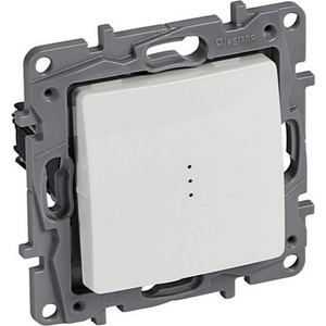 Legrand Двуполюсен ключ niloe 10a бял (m019988)