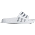 adidas Детски сандали adidas Kid's Adilette Aqua Slides Sandals - Ftwr White / Silver Metallic / Ftwr White - размер 38 (EU) (702-4510-0420)