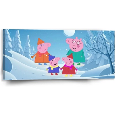 Sablio Obraz Prasiatko Pepina Rodina - 110x50 cm