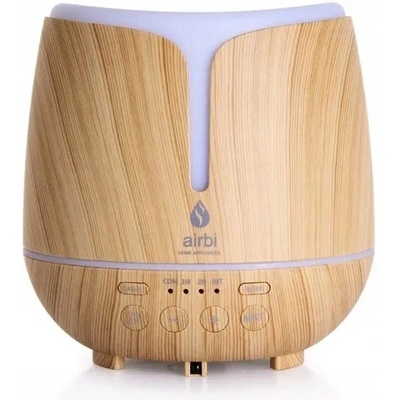 Airbi SONIC Aroma difuzér s bluetooth reproduktorem a osvětlením tmavé dřevo 300 ml