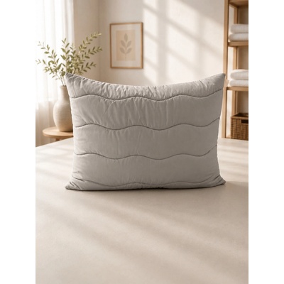 Glamour Grey Prešívaný vankúš s reguláciou výplne Duté vlákno 70x90