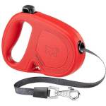 Ferplast Flippy One Tape M Red - Автоматичен повод за куче - лента 5 метра до 25кг