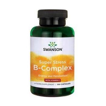 Swanson Витамин B комплекс + Vitamin C, Super Stress B-Complex with Vitamin C / 100 Caps, 4467