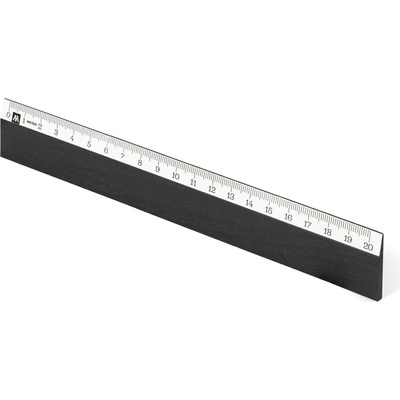 Metrie Scholar-W20SC Dřevěné pravítko černé 20 cm