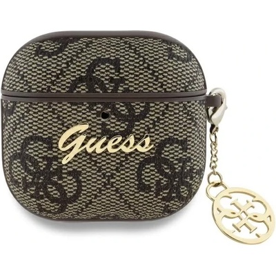 Guess GUA4G4GSMW калъф за AirPods 4 кафяв 4G Charm Collection (GUA4G4GSMW)