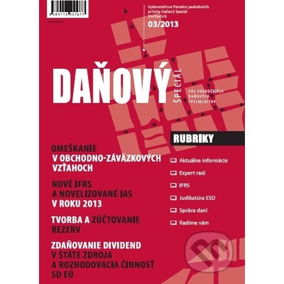 Daňový špeciál 3/2013