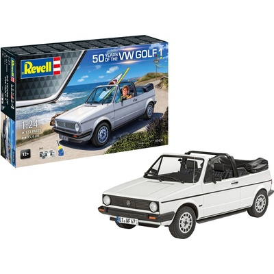 Revell VW Golf 1 Cabriolet 50th Anniversary Gift Set 1:24