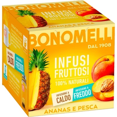 Bonomelli ovocný čaj s príchuťou ananása a broskyne 24 g