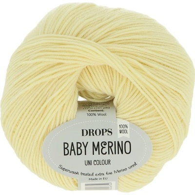 Drops Baby Merino UNI 03 svetlá žltá