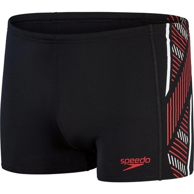 Speedo Tech Panel Aquashort Black/Fed Red/White