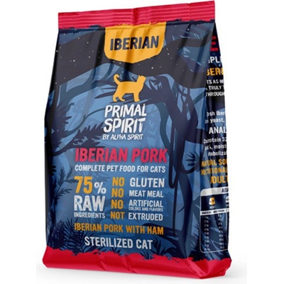 Primal Spirit Cat 75 % Iberian Pork with Ham 1 kg