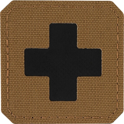 Nášivka M-Tac Medic Cross Laser Cut - coyote-čierna