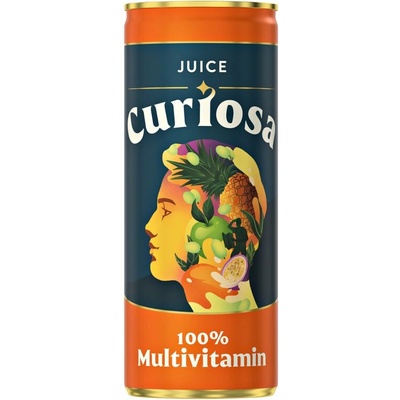 Curiosa 100% Multivitamín plechovka 0,33 l