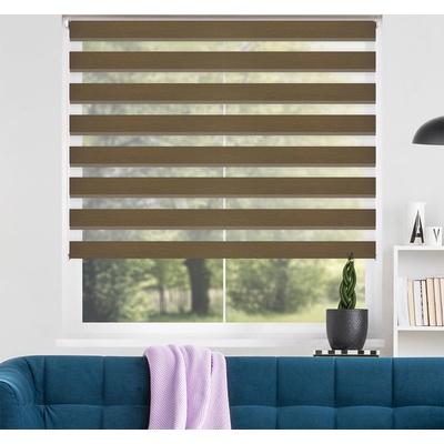 FOA Roleta Deň a noc, STANDARD, Tmavo zlatá silk, A 093 149 x 150 cm