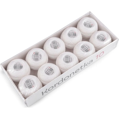 Stoklasa Příze Kordonetka 20 g Balení: 10 ks, Varianta: 8002/10 bílá 8002/10 bílá