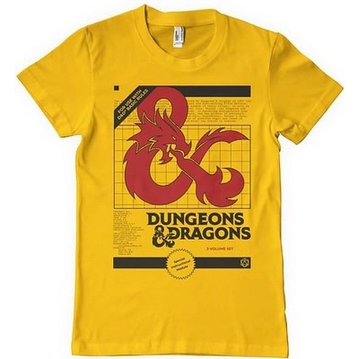 Imago tričko Dungeons & Dragons 3 Volume Set žluté