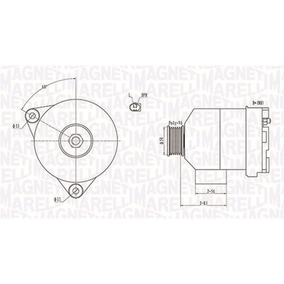 Alternátor MAGNETI MARELLI 063731872010
