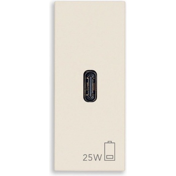 Vimar 30292. C25C PD USB-C Контакт Linea 1M 25W, canvas, (30292.C25C)