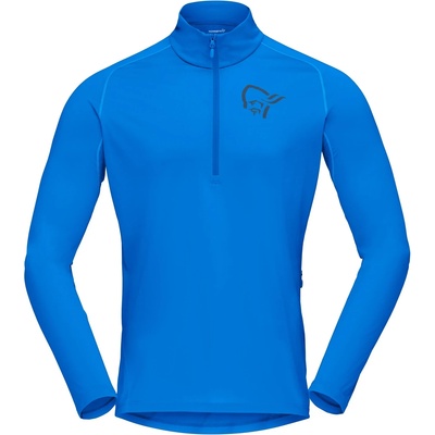 Norrøna Мъжка фланелка с дълъг ръкав за колоездене Norrøna Fjørå Equaliser Long Sleeve Zip Top Cycling jersey - Skydiver - размер XL (056-1753-0814)