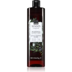 Avon Senses Essence Rosemary & Carrot Seed кремообразен душ-гел и гел за вана 500ml