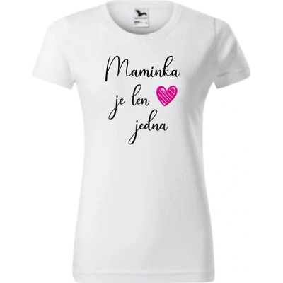 Vtipné tričko maminka 1 srdiečko
