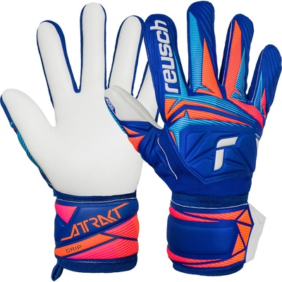 Reusch Attrakt Grip modrá/bílá/oranžová UK 10