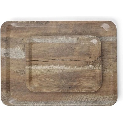 Hendi 508916 Servírovací podnos melamínový imitácia dreva 240x350mm