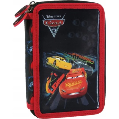 DERFORM Ученически несесер Derform - Cars 3, с 2 ципа (51625)