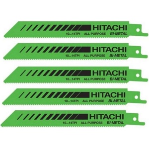 HiKOKI (Hitachi) - Комплект ножове за трион 10-14 TPI, дължина 150 мм, 5 бр. 752022 (752022)