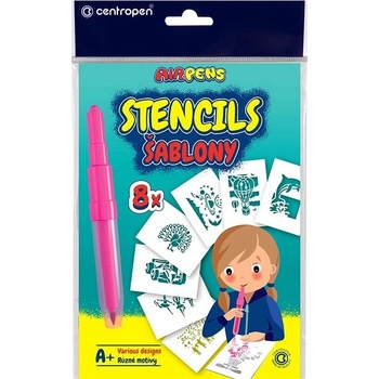 Centropen Šablony A5 Mix motivů 8 ks