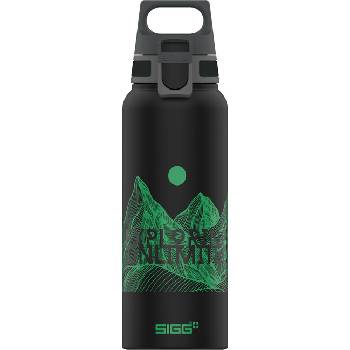 SIGG WMB Traveller Алуминиева бутилка за пиене 1 L Pathfinder Black (208217)