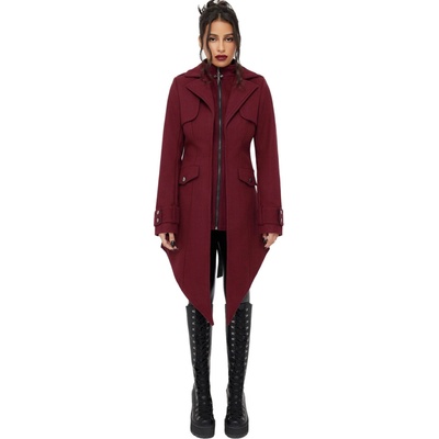 Killstar kabát dámsky Deimos Nightmare Red KSRA013850