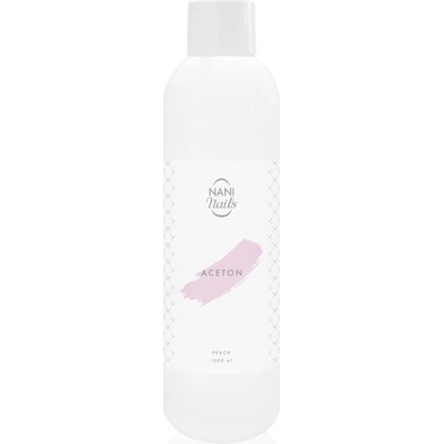NaniNails NANI Peach čistý aceton k odstranění gelových laků 1000 ml