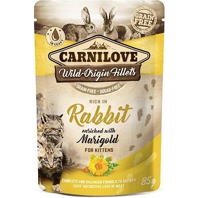 Carnilove Cat Pouch Rich in Rabbit Enriched with Marigold 85 g