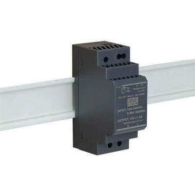 SPÍNANÝ NAPÁJECÍ ZDROJ PRO DIN RAIL MEAN WELL HDR-30-15 15V/30W/2A