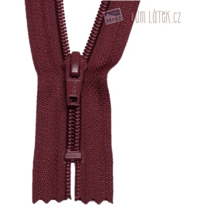 YKK Zips špirálový nedelitelný vínový 12 cm