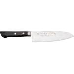 Satake Кухненски нож - SATAKE - Япония - стомана - AUS 8A - Santoku - черна дръжка - 170mm
