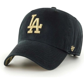 47 brand Памучна шапка с козирка 47 brand MLB Los Angeles Dodgers в черно с апликация (B.BGHUV12GWS.BK)