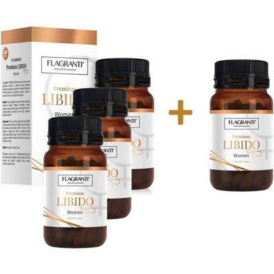 Flagranti Premium Libido women 90 kapslí 3 ks + 1 ks