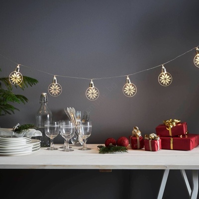 EGLO 411112 - LED гирлянд ORNAMENT 10xLED/3xAA 2, 4m топла бяла светлина (EG411112)