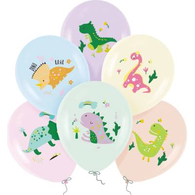 Party Balóny Dinosaurus barevné 30 cm