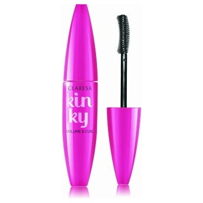 Claresa Kinky riasenka pre objem a natočenie rias 01 Deep Black 10 g